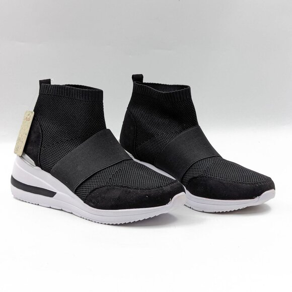 Mudd Shoes - Mudd Women Georgina Knit Sock platform Black sneakers sz 8.5